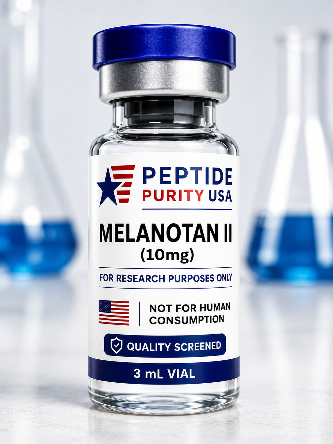 Melanotan II 10mg research vial